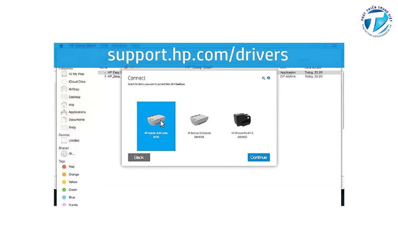 Cách cài đặt driver HP M402dn trên macOS